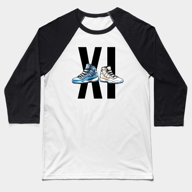 AJ XI Baseball T-Shirt by Buff Geeks Art